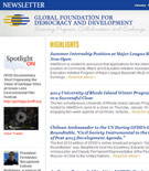 GFDD Newslettter